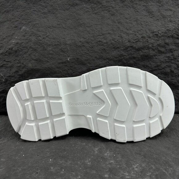 White & Pink Alexander McQueen Low-Top Platform Sneakers - Picture 8 of 9